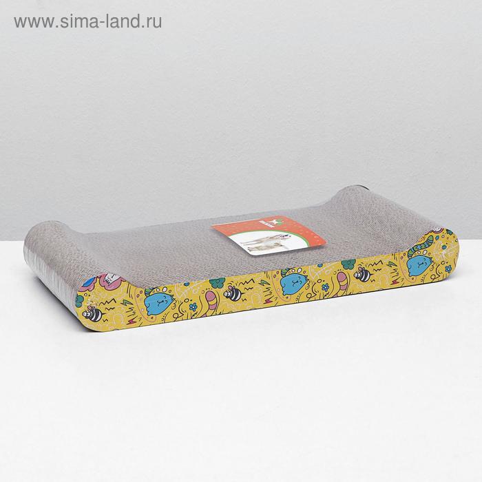 Гофрокогтеточка с валиками, 44 х 21 х 6 см (толщина 4 см) микс рисунков 
Гофрокогтеточка с валиками, 44 х 21 х 6 см (толщина 4 см) микс рисунков