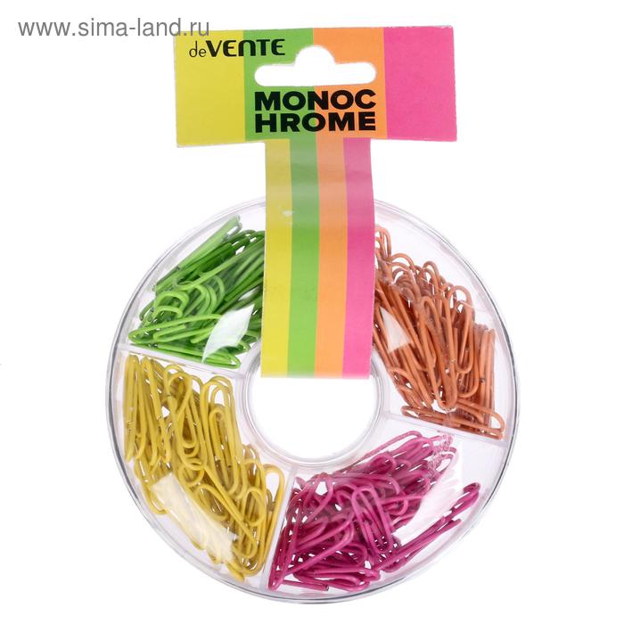 Скрепки 28 мм цветные , 160 штук (микс х 4 цвета: неон розовый, желтый, зеленый, оранжевый), deVENTE Monochrome, в пластиковом футляре
Скрепки 28 мм цветные , 160 штук (микс х 4 цвета: неон розовый, желтый, зеленый, оранжевый), deVENTE Monochrome, в пластиковом футляре