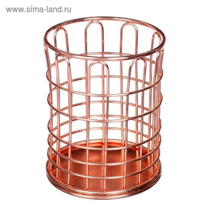 Подставка для пишущих принадлежностей металлическая, deVENTE, круглая, Gold Rose, розовое золото
Подставка для пишущих принадлежностей металлическая, deVENTE, круглая, Gold Rose, розовое золото