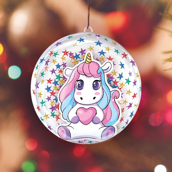 Набор для творчества. Ёлочный шар «Весёлый единорог»
Набор для творчества. Ёлочный шар «Весёлый единорог»