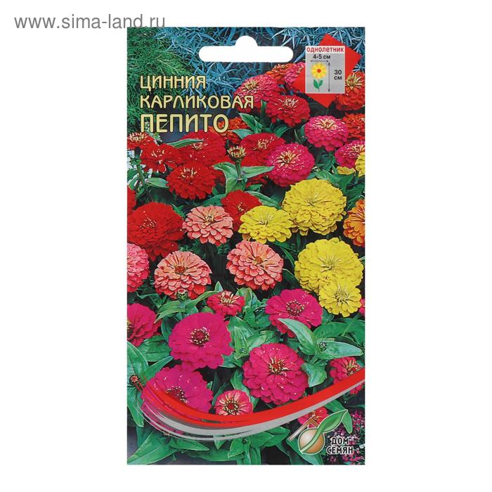 Семена цветов Цинния карликовая "Пепито", 35 шт
Семена цветов Цинния карликовая "Пепито", 35 шт