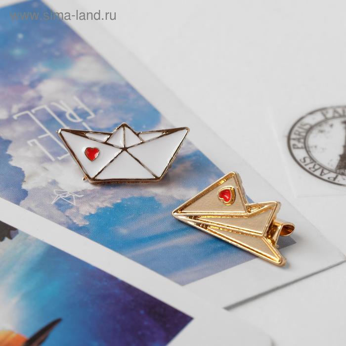 Набор брошей (2шт) "Кораблик и самолёт", цвет красно-белый в золоте
Набор брошей (2шт) "Кораблик и самолёт", цвет красно-белый в золоте