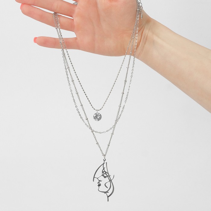 Кулон "Цепь" иллюзион, контур, 3 яруса, цвет серебро, 25-50см
Кулон "Цепь" иллюзион, контур, 3 яруса, цвет серебро, 25-50см
