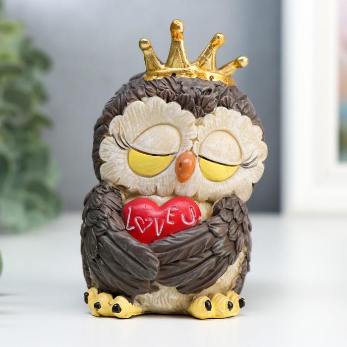 Сувенир полистоун "Совушка с сердечком в короне" 9,8х6,5х6,7 см
Сувенир полистоун "Совушка с сердечком в короне" 9,8х6,5х6,7 см