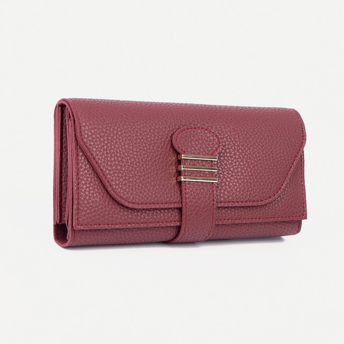 Кошелёк на кнопках, цвет бордовый
Кошелёк на кнопках, цвет бордовый