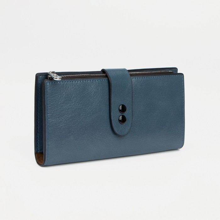 Кошелёк на кнопках, цвет синий
Кошелёк на кнопках, цвет синий