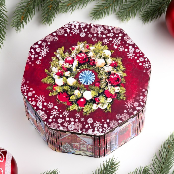 Шкатулка восьмигранная "Красная сказка" , 15,3х15,3х6,7 см
Шкатулка восьмигранная "Красная сказка" , 15,3х15,3х6,7 см