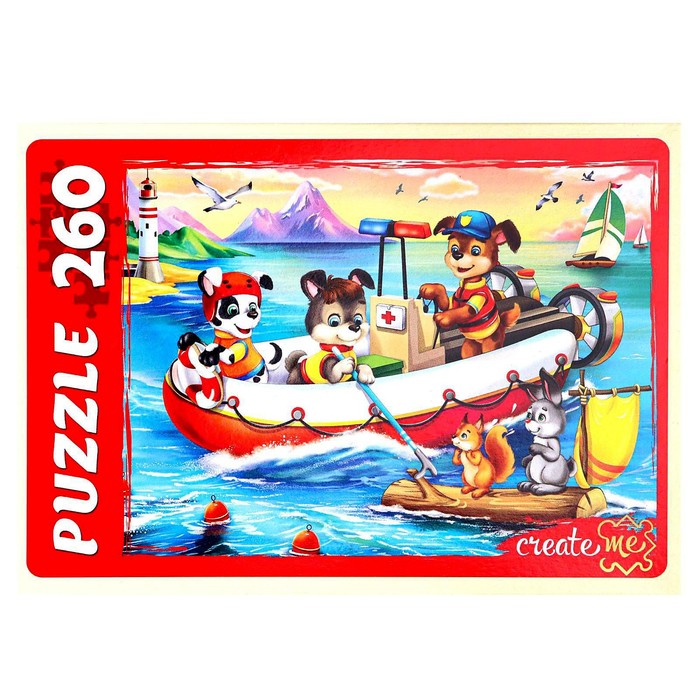 Пазлы «Смелые щенки-спасатели», 260 элементов
Пазлы «Смелые щенки-спасатели», 260 элементов