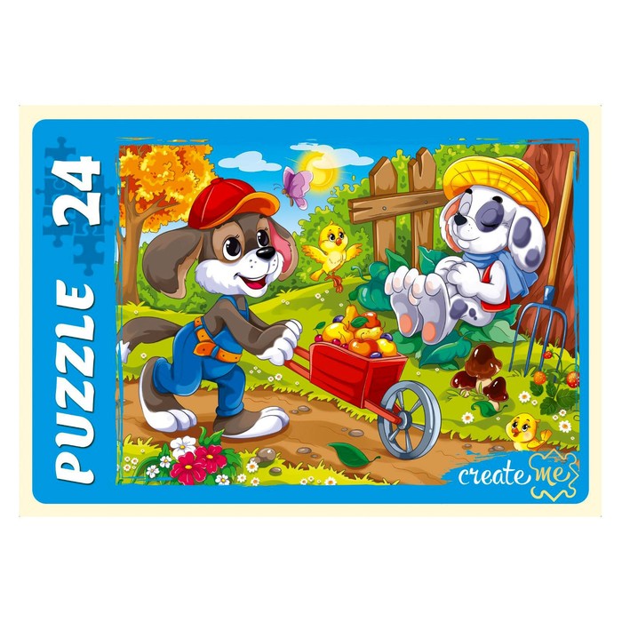 Макси-пазлы «Забавные щенки», 24 элемента
Макси-пазлы «Забавные щенки», 24 элемента