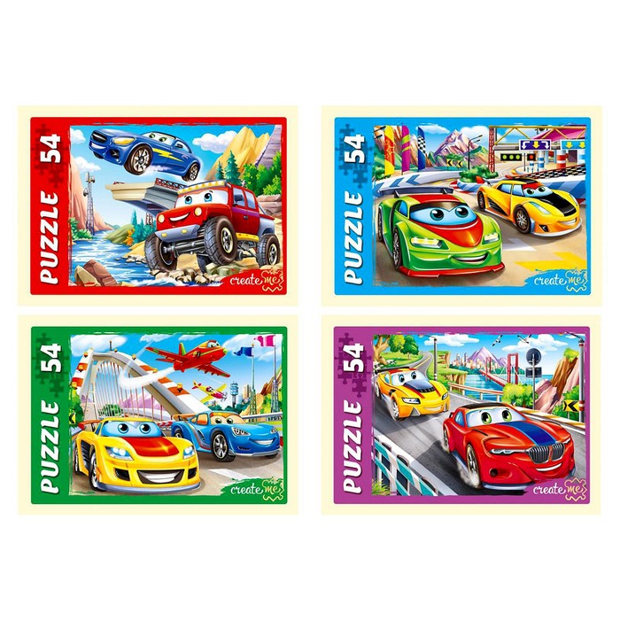 Пазлы «Мир ярких машинок», 54 элемента
Пазлы «Мир ярких машинок», 54 элемента