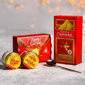 Подарочный набор «Почта счастья»: ложка, крем-мёд 2 шт. * 30 г, чай чёрный с ароматом апельсина и шоколада 50 г, орехи в глазури 100 г
Подарочный набор «Почта счастья»: ложка, крем-мёд 2 шт. * 30 г, чай чёрный с ароматом апельсина и шоколада 50 г, орехи в глазури 100 г