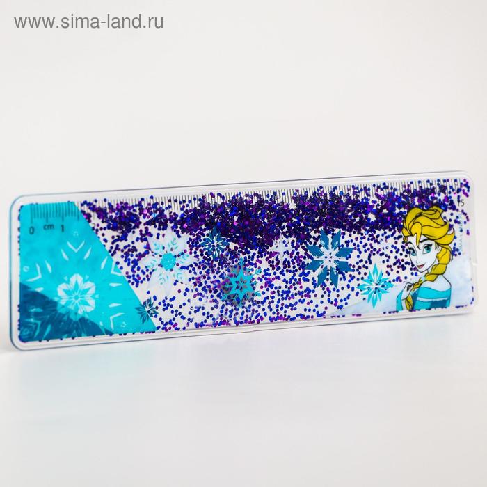 Линейка-шейкер 15 см, Холодное сердце 
Линейка-шейкер 15 см, Холодное сердце