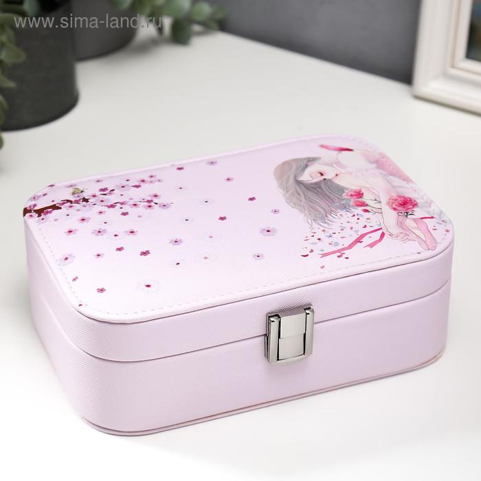 Шкатулка кожзам под часы 1 отделение и бижутерию "Девушка. Цветочный листопад" 7х20х14 см
Шкатулка кожзам под часы 1 отделение и бижутерию "Девушка. Цветочный листопад" 7х20х14 см