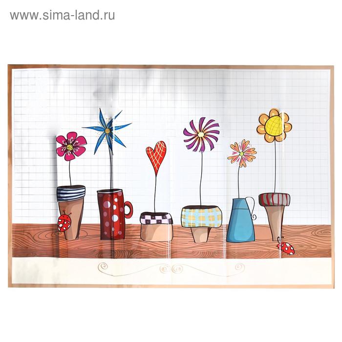 Наклейка на кафельную плитку "Цветочки в горшках" 60х90 см
Наклейка на кафельную плитку "Цветочки в горшках" 60х90 см