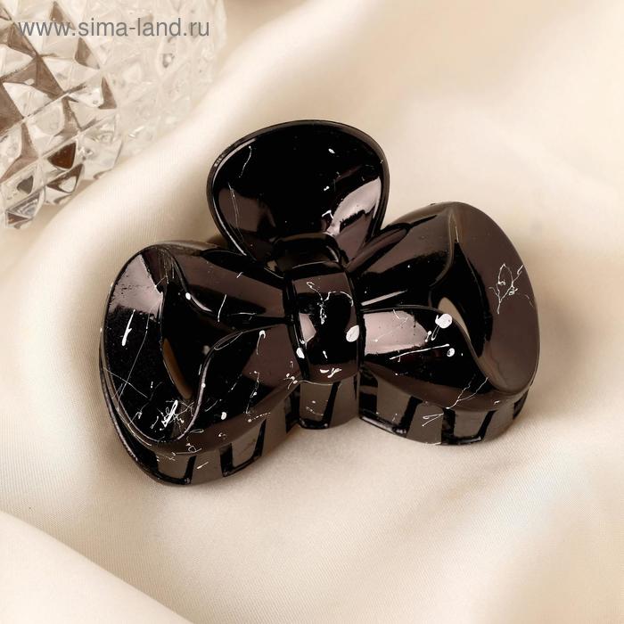 Краб для волос "Альба" 6х4 см, чёрный 
Краб для волос "Альба" 6х4 см, чёрный