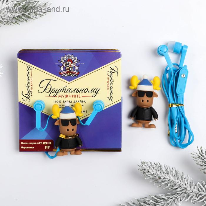 Набор: наушники 1, 2 м и флешка 4 Гб «Брутальному мужчине», 11 х 17,8 см
Набор: наушники 1, 2 м и флешка 4 Гб «Брутальному мужчине», 11 х 17,8 см