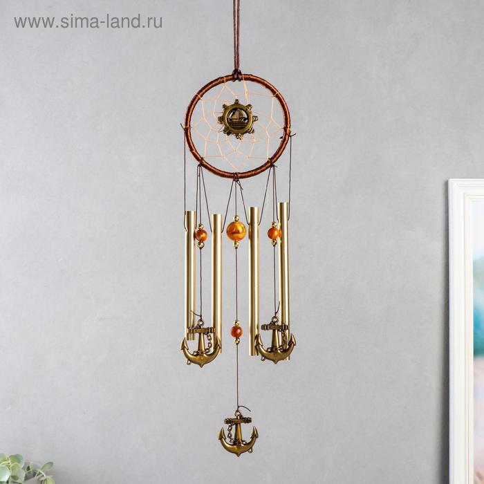 Музыка ветра+ловец снов "Корабль в круге" 4 трубки 40 см
Музыка ветра+ловец снов "Корабль в круге" 4 трубки 40 см