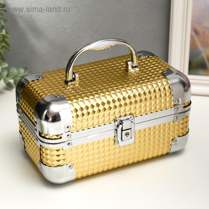 Шкатулка металлокаркас сундучок "3D квадраты" золото 11,5х21,5х12,5 см
Шкатулка металлокаркас сундучок "3D квадраты" золото 11,5х21,5х12,5 см