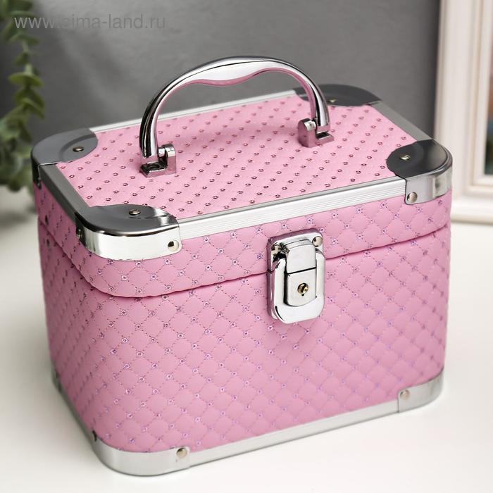 Шкатулка металлокаркас сундучок "Нежно-розовая клетка с пайетками" 14,5х21х14,5 см
Шкатулка металлокаркас сундучок "Нежно-розовая клетка с пайетками" 14,5х21х14,5 см