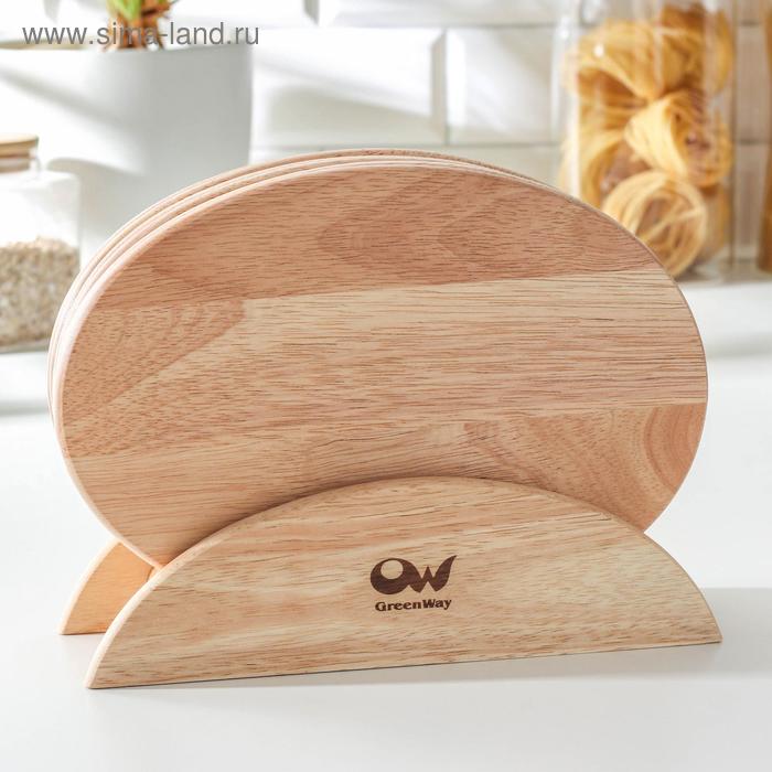 Набор разделочных досок на подставке, 6 шт, 24,5×16,5×1 см, гевея
Набор разделочных досок на подставке, 6 шт, 24,5×16,5×1 см, гевея