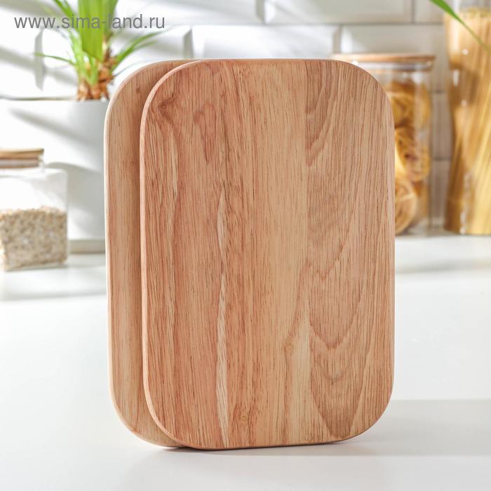 Набор разделочных досок, 2 шт, 23×15,5×0,8 см, гевея
Набор разделочных досок, 2 шт, 23×15,5×0,8 см, гевея