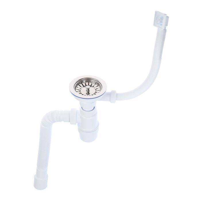 Сифон для мойки VirPlast "Элит", 3 1/2"x40/50 мм, перелив, с гофрой 80 см
Сифон для мойки VirPlast "Элит", 3 1/2"x40/50 мм, перелив, с гофрой 80 см