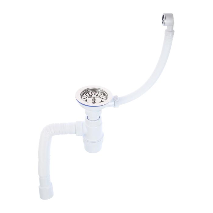 Сифон для мойки VirPlast "Элит", 1 1/2"x40/50 мм, круглый перелив, с гофрой 60 см
Сифон для мойки VirPlast "Элит", 1 1/2"x40/50 мм, круглый перелив, с гофрой 60 см