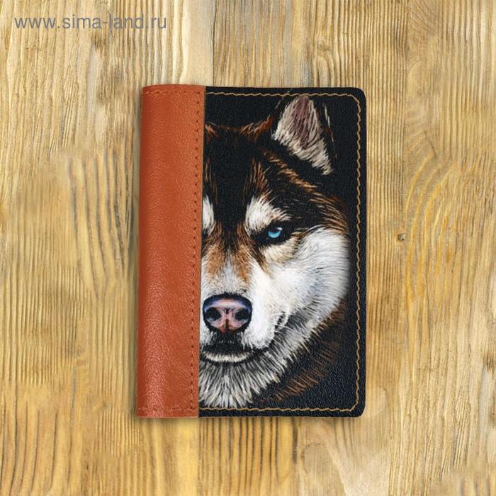 Обложка на паспорт комбинированная "Волк с голубыми глазами" рыжая, черная вставка
Обложка на паспорт комбинированная "Волк с голубыми глазами" рыжая, черная вставка