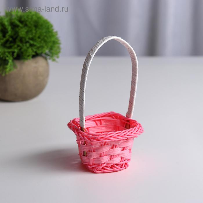 Миниатюра кукольная - корзинка, цвет розовый
Миниатюра кукольная - корзинка, цвет розовый