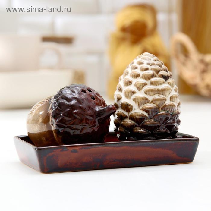 Набор для специй «Жёлудь с шишкой», 2 шт: солонка, перечница, на керамической подставке
Набор для специй «Жёлудь с шишкой», 2 шт: солонка, перечница, на керамической подставке