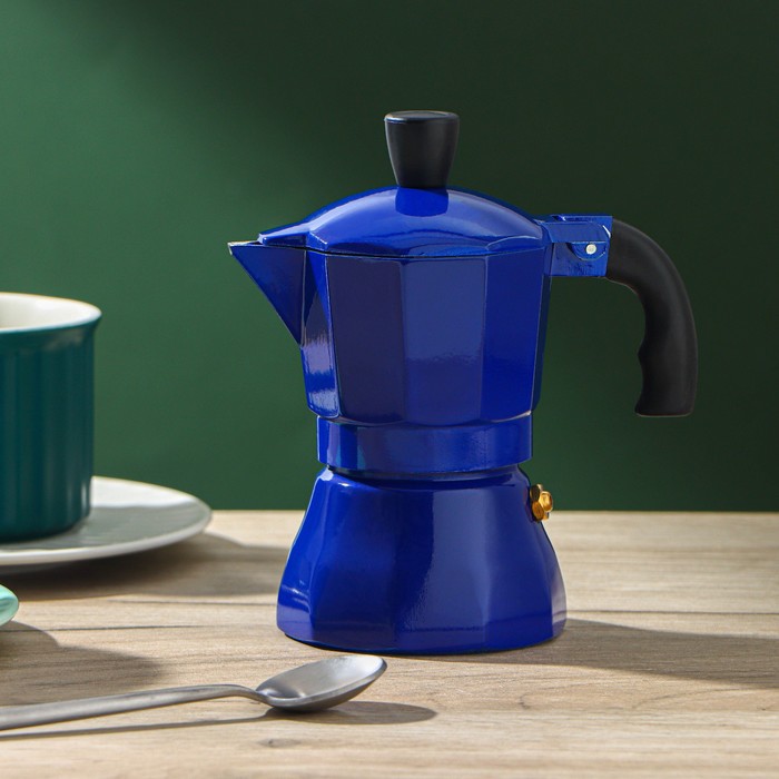 Кофеварка гейзерная «Белланто», на 1 чашку, цвет синий
Кофеварка гейзерная «Белланто», на 1 чашку, цвет синий