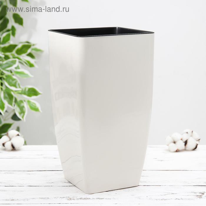 Кашпо со вставкой «Квадро», 13 л, цвет белая роза
Кашпо со вставкой «Квадро», 13 л, цвет белая роза
