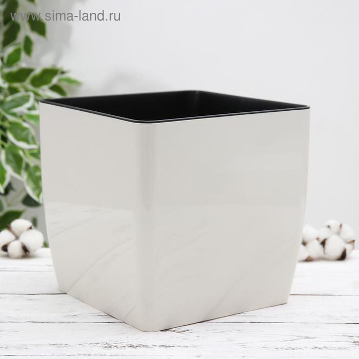 Кашпо со вставкой «Квадро», 14 л, цвет белая роза
Кашпо со вставкой «Квадро», 14 л, цвет белая роза