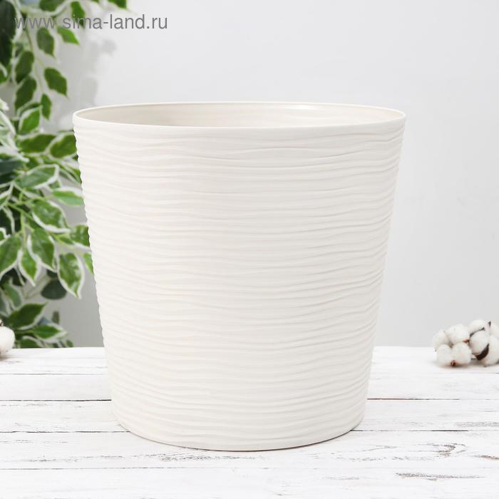 Кашпо со вставкой «Фьюжн», 13 л, цвет белая роза
Кашпо со вставкой «Фьюжн», 13 л, цвет белая роза