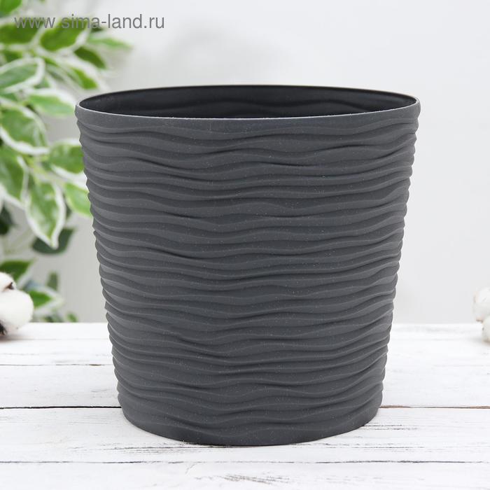 Кашпо для цветов со вставкой «Фьюжн», 3,5 л, цвет гранит
Кашпо для цветов со вставкой «Фьюжн», 3,5 л, цвет гранит