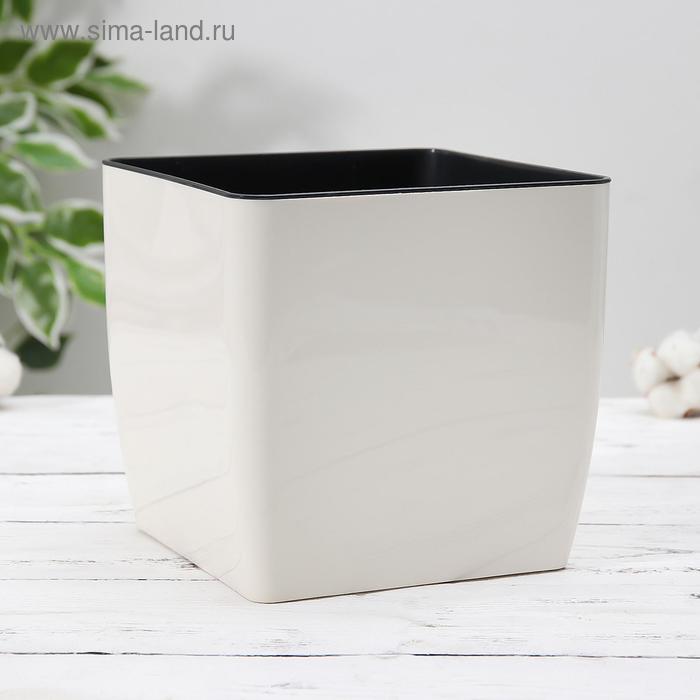 Кашпо со вставкой «Квадро», 3 л, цвет белая роза
Кашпо со вставкой «Квадро», 3 л, цвет белая роза