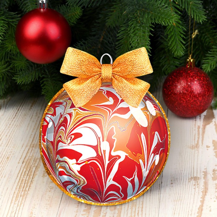 Набор для творчества. Новогодний шар - эбру, золотой шар 
Набор для творчества. Новогодний шар - эбру, золотой шар