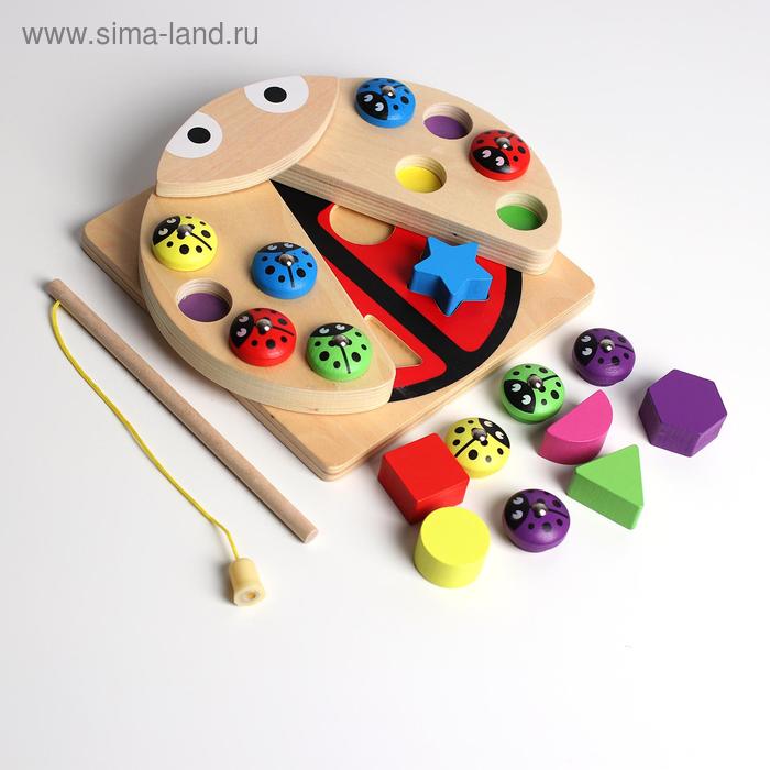 Развивающая игра 2в1 «Рыбалка + рамка вкладыш» 18х18х5 см
Развивающая игра 2в1 «Рыбалка + рамка вкладыш» 18х18х5 см