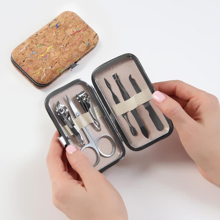 Набор маникюрный в футляре из пробкового материала «Радуга», 6 предметов
Набор маникюрный в футляре из пробкового материала «Радуга», 6 предметов