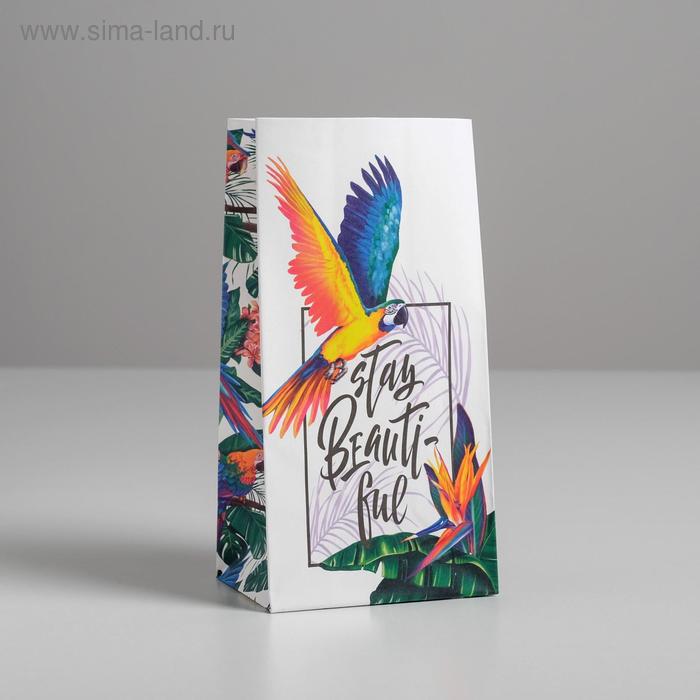 Пакет подарочный без ручек Stay Beautiful, 10 × 19.5 × 7 см
Пакет подарочный без ручек Stay Beautiful, 10 × 19.5 × 7 см