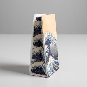 Пакет подарочный без ручек «Волны», 10 × 19.5 × 7 см 
Пакет подарочный без ручек «Волны», 10 × 19.5 × 7 см