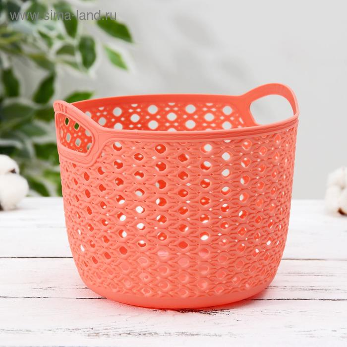 фото Корзина для хранения «петельки», 16,5×16,5×13 см, цвет микс