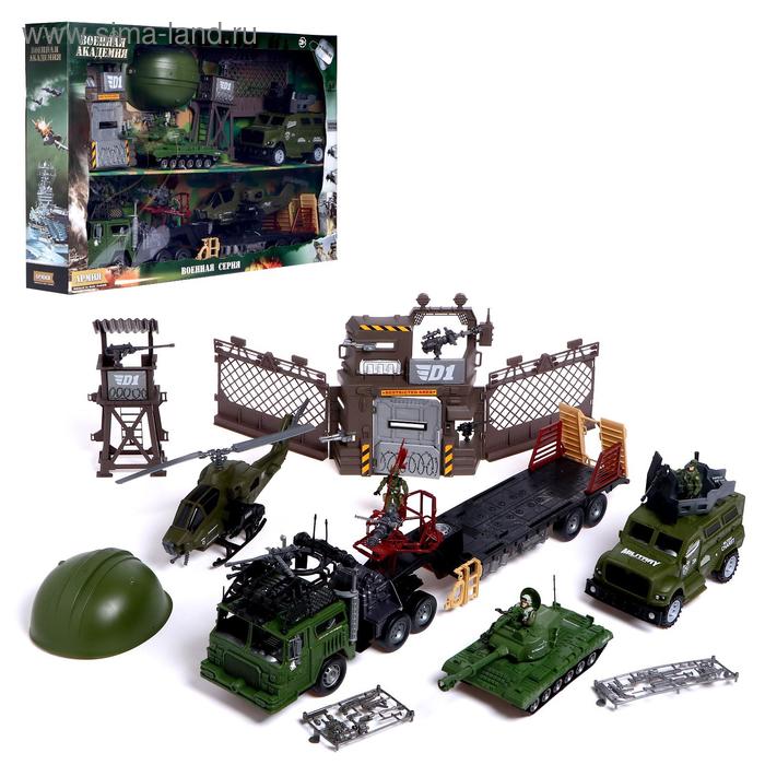 фото Набор игровой «военная база» с техникой