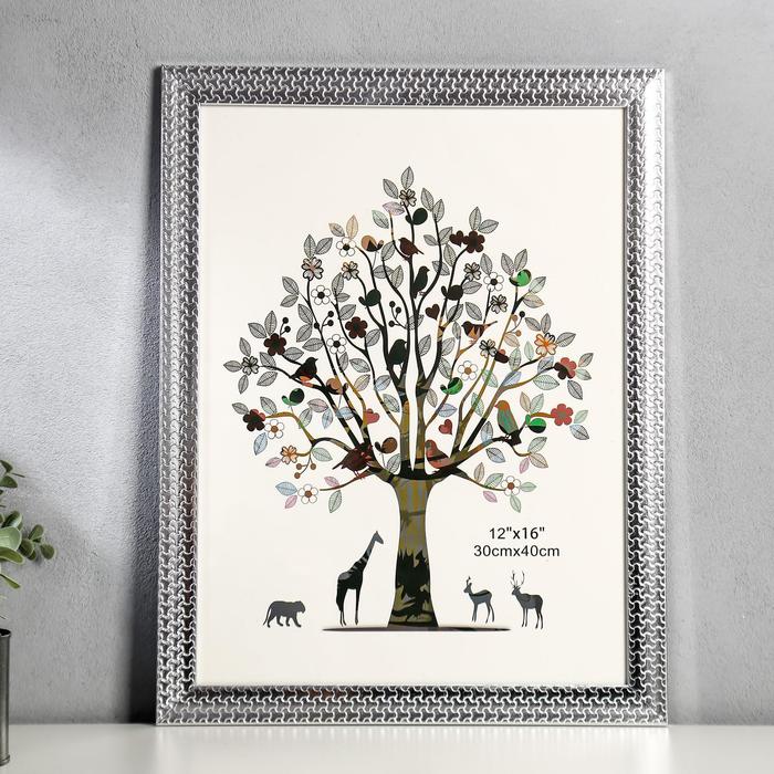 Фоторамка пластик 30х40 см "Пазл серебро" 44х34 см
Фоторамка пластик 30х40 см "Пазл серебро" 44х34 см