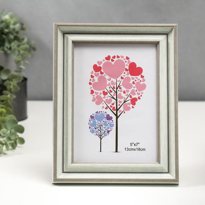 Фоторамка пластик 13х18 см "Классика" серая 23х18 см
Фоторамка пластик 13х18 см "Классика" серая 23х18 см