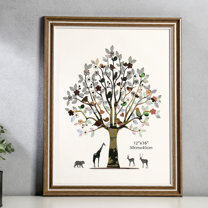 Фоторамка пластик 30х40 см "Классика" шоколад с белой полосой 45х35 см 
Фоторамка пластик 30х40 см "Классика" шоколад с белой полосой 45х35 см