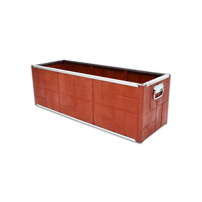 Клумба, 102 × 35 × 35 см, терракотовая
Клумба, 102 × 35 × 35 см, терракотовая