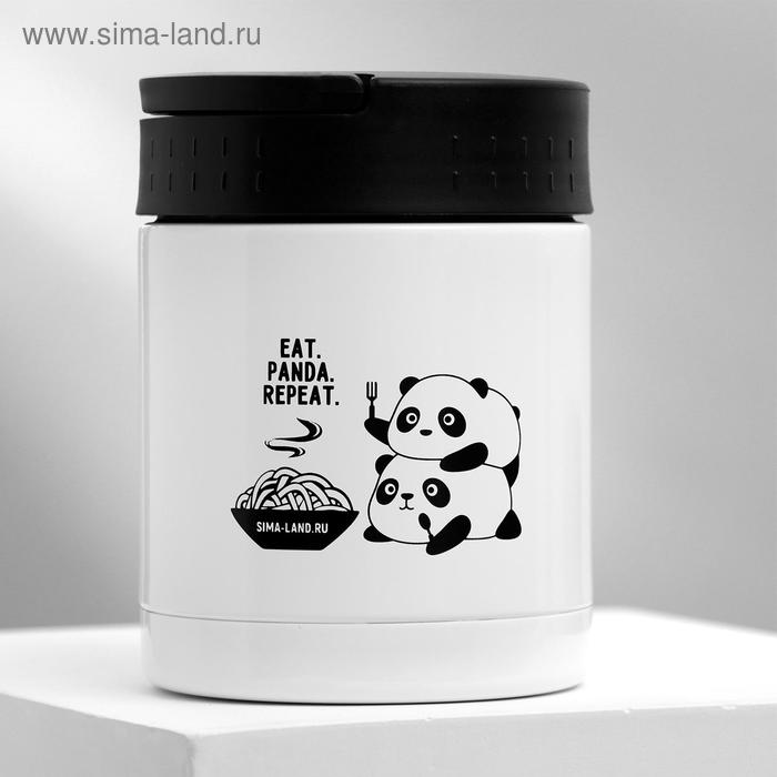 Термос для еды "Eat.Panda.Repeat.", 400 мл, сохраняет тепло 12 ч
Термос для еды "Eat.Panda.Repeat.", 400 мл, сохраняет тепло 12 ч