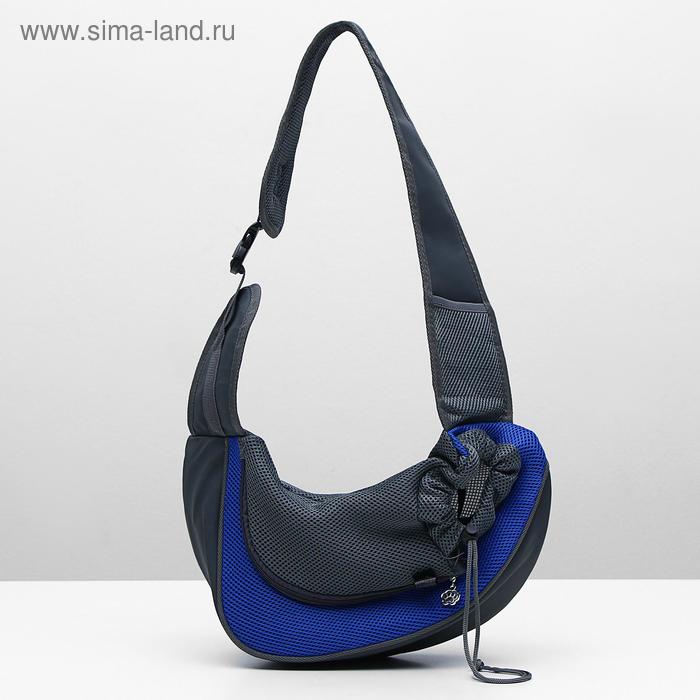 Сумка-переноска для кошек и собак с креплением для ошейника, 41 х 11 х 26 см, синяя
Сумка-переноска для кошек и собак с креплением для ошейника, 41 х 11 х 26 см, синяя