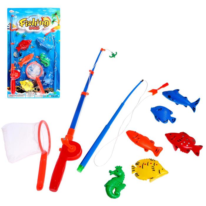 Рыбалка «Весёлая рыбалка», 1 удочка, насадка, 6 рыбок, сачок
Рыбалка «Весёлая рыбалка», 1 удочка, насадка, 6 рыбок, сачок
